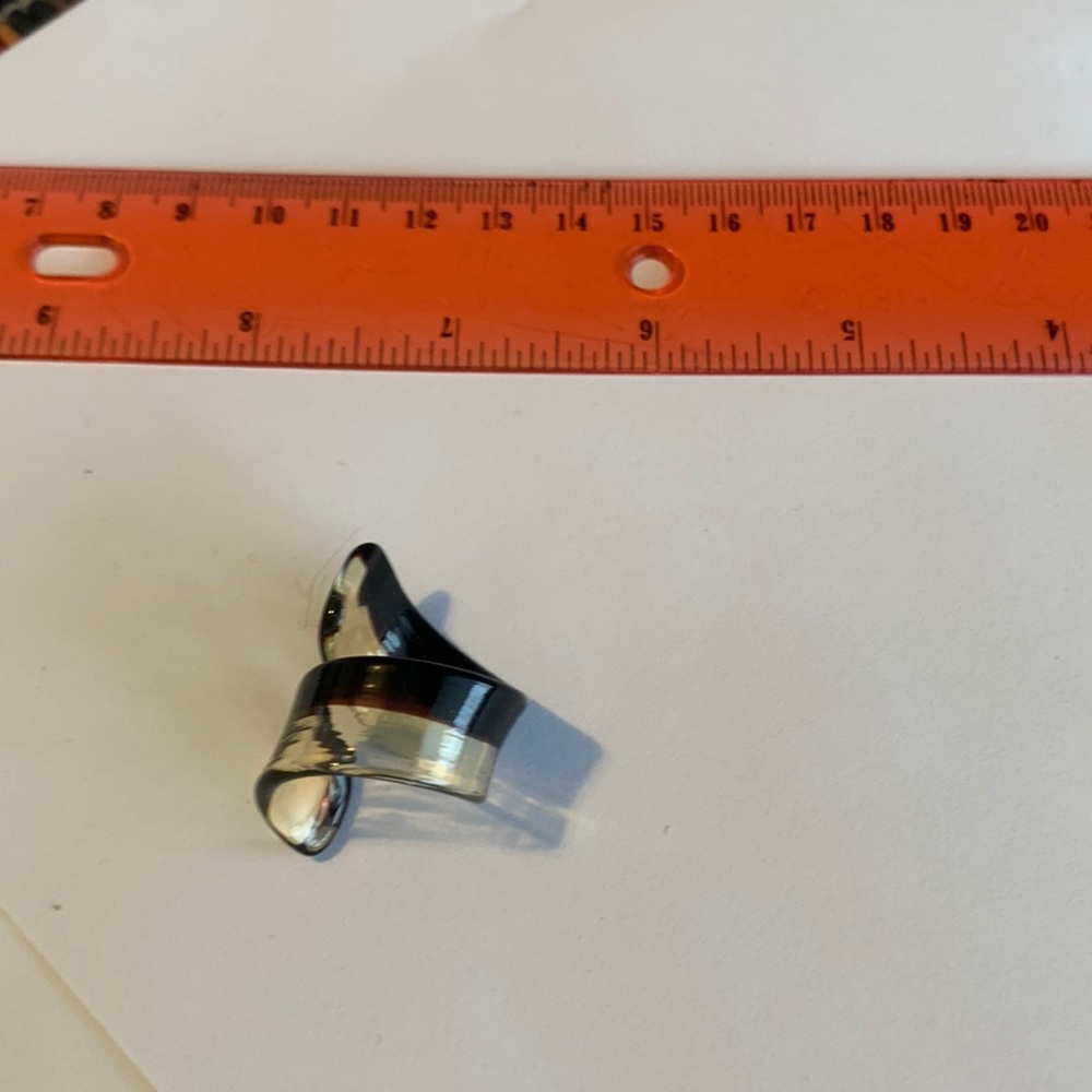 3/$5 Glass Spiral Ring
